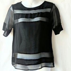 Zara black top sz Small